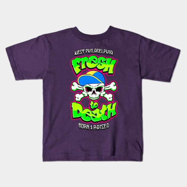 Fresh to Death Kids T-Shirt by BiggStankDogg